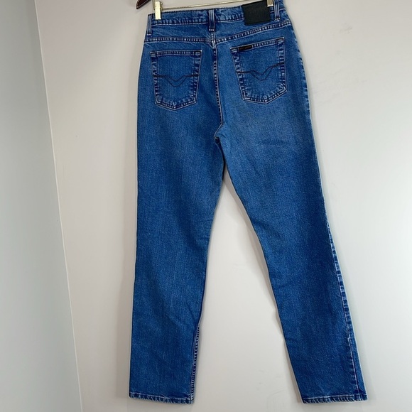 Vintage Harley-Davidson Y2K Straight Leg Jeans Blue Medium Wash Rigid 12 Long - Picture 10 of 13